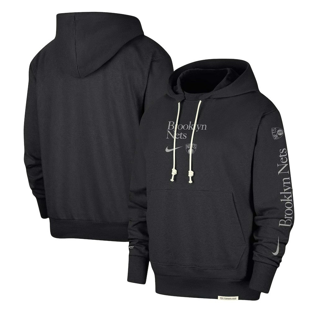 Brooklyn Nets Authentic Performance Pullover Hoodie - Black | Nike online