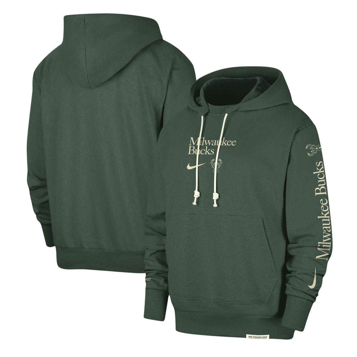 Milwaukee Bucks Authentic Performance Pullover Hoodie - Hunter Green | Nike outlet