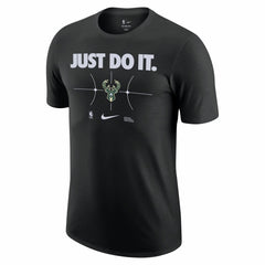 Milwaukee Bucks Just Do It T-Shirt - Black | Nike discount