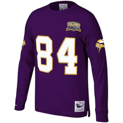 NFL Minnesota Vikings Randy Moss  Big & Tall Retired Player Name & Number Long Sleeve Top