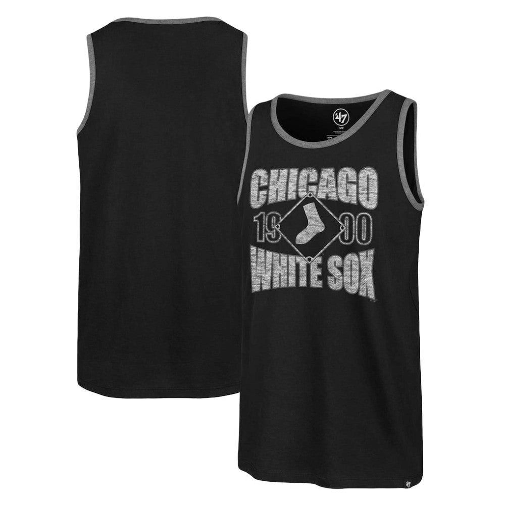 Chicago White Sox Upload Franklin Tank Top - Black | 47 brand