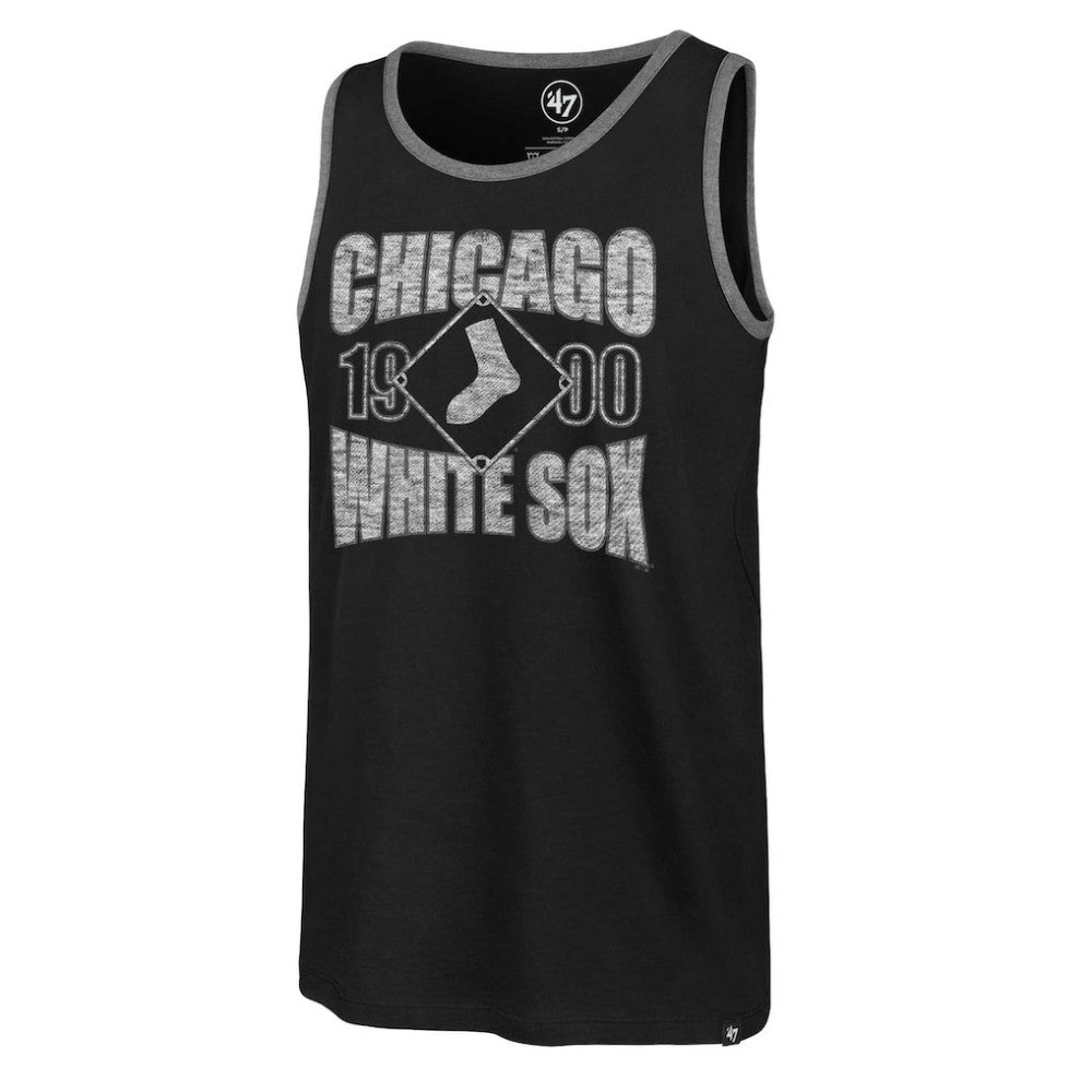 Chicago White Sox Upload Franklin Tank Top - Black | 47 brand