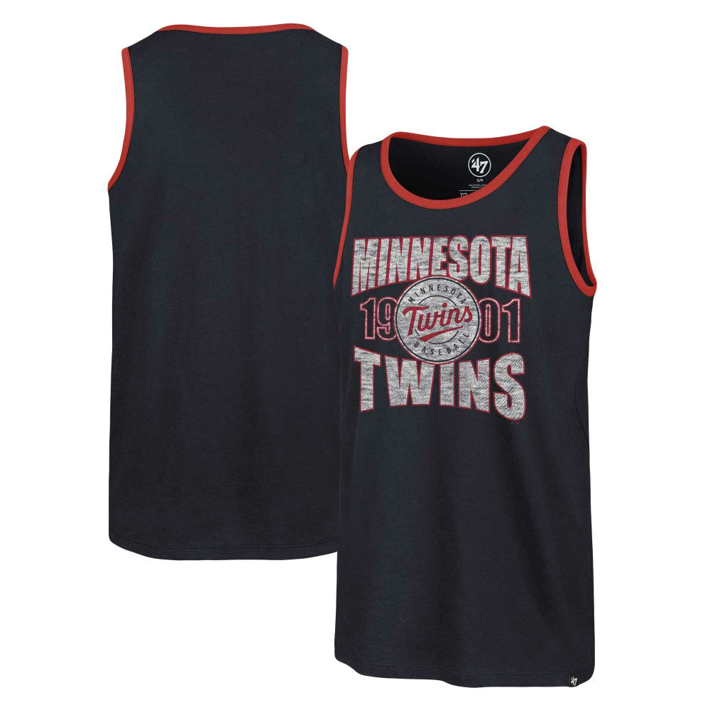 Minnesota Twins Upload Franklin Tank Top - Navy | 47 brand