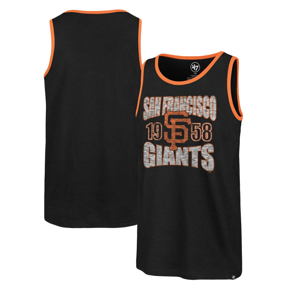 San Francisco Giants Upload Franklin Tank Top - Black | 47 brand