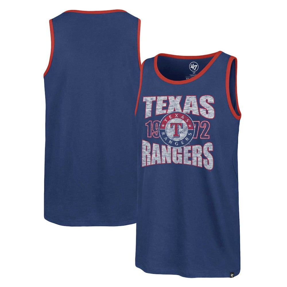 Texas Rangers Upload Franklin Tank Top - Royal | 47 brand