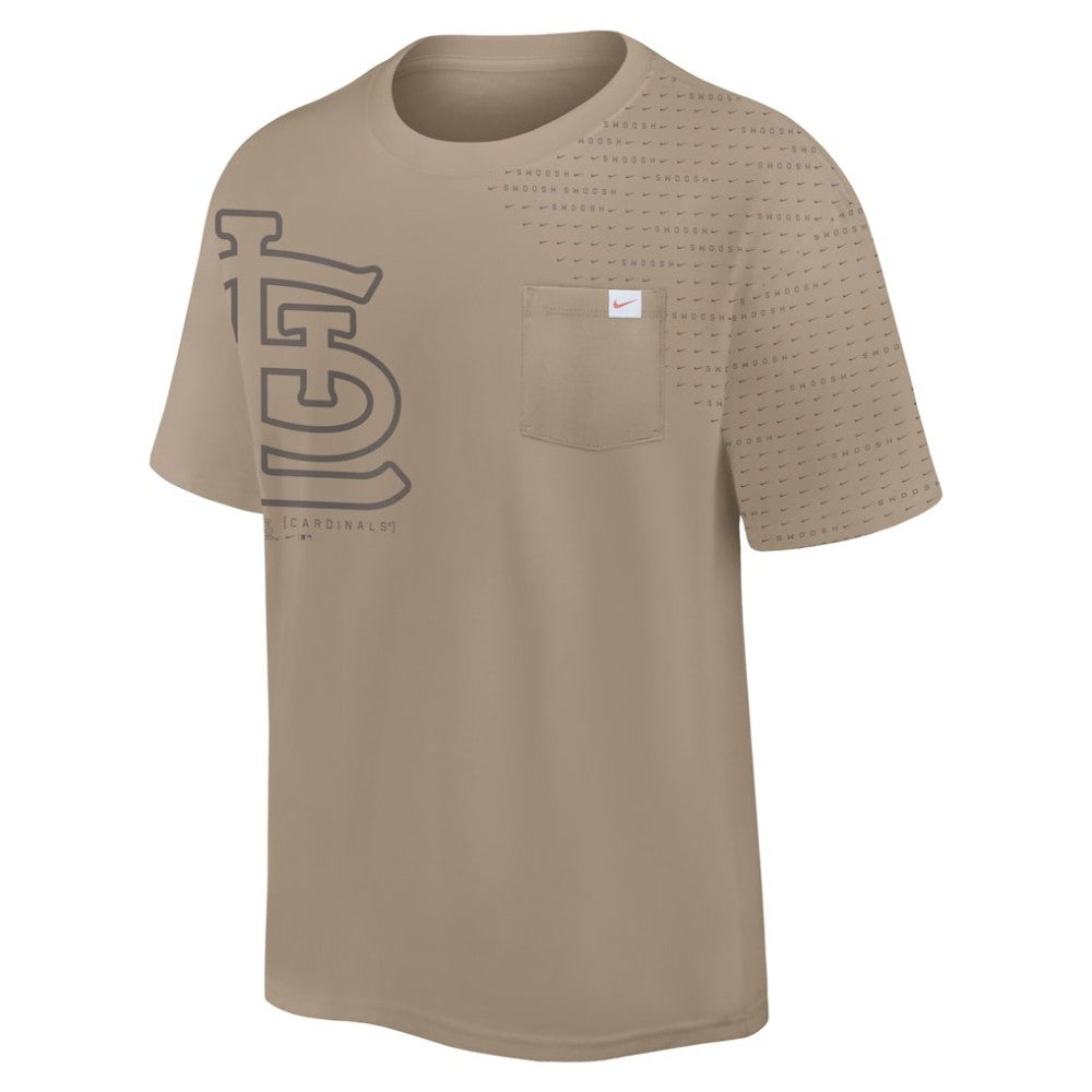 St. Louis Cardinals Statement Max90 Pocket T-Shirt - Khaki | Nike