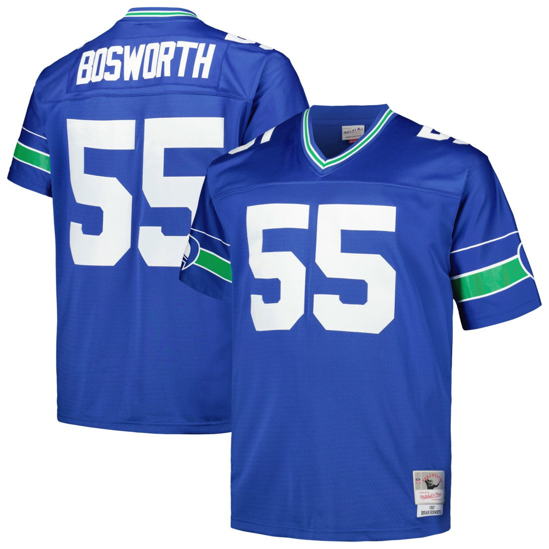 NFL Seattle Seahawks Brian Bosworth  Big & Tall 1987 Legacy Retired Player Jersey