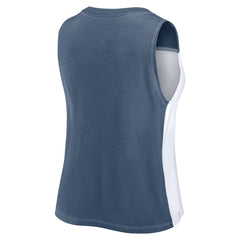 Milwaukee Brewers Women's Color-Block Tank Top - Navy/White