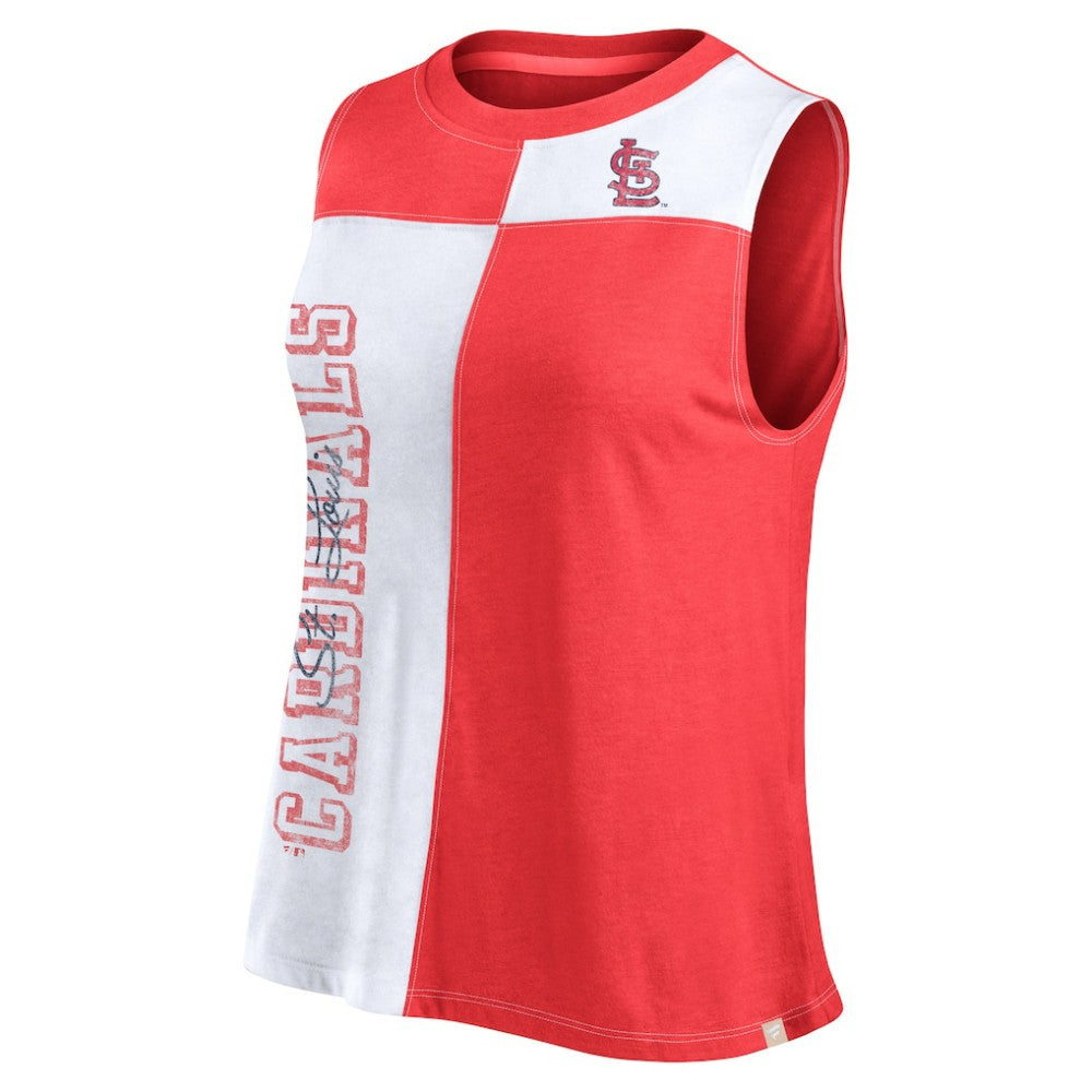 St. Louis Cardinals Women's Color-Block Tank Top - Red/White