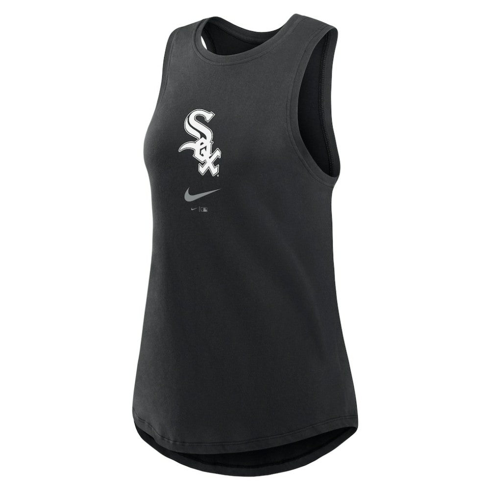 Chicago White Sox Women's Legacy Icon High Neck Dri-FIT Tank Top - Black | Nike