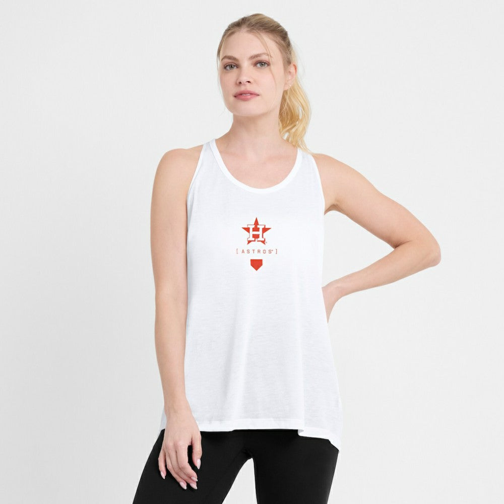 Houston Astros Women's Open-Back Crisscross Dri-FIT Tank Top - White | Nike