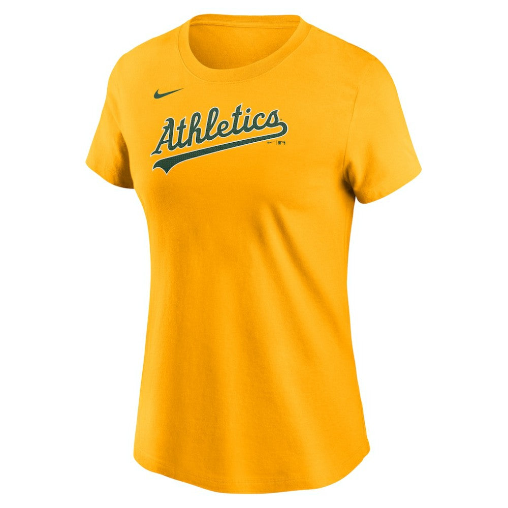 Athletics Women's Wordmark T-Shirt - Gold | Nike