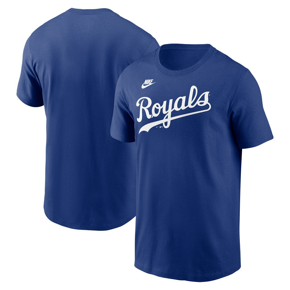 Kansas City Royals Cooperstown Collection Wordmark T-Shirt - Royal | Nike