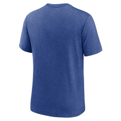 Seattle Mariners Cooperstown Collection Local Stack Tri-Blend T-Shirt - Heather Royal | Nike