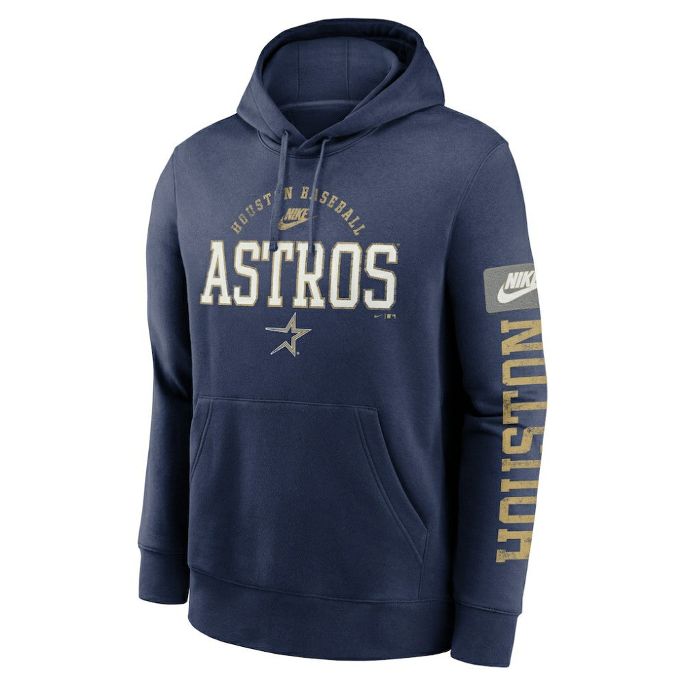 Houston Astros Cooperstown Collection Splitter Club Fleece Pullover Hoodie - Navy | Nike