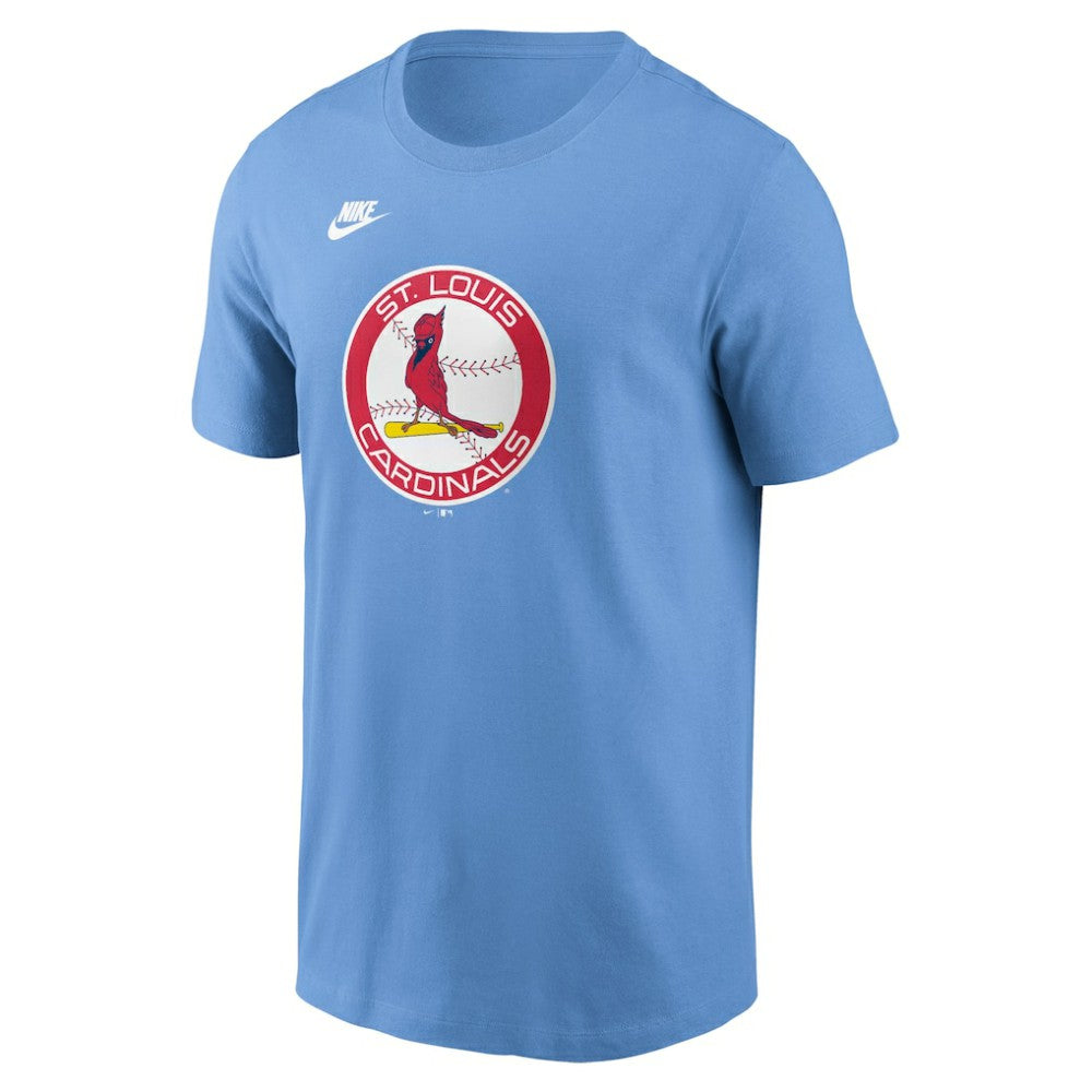 St. Louis Cardinals Cooperstown Collection T-Shirt - Light Blue | Nike