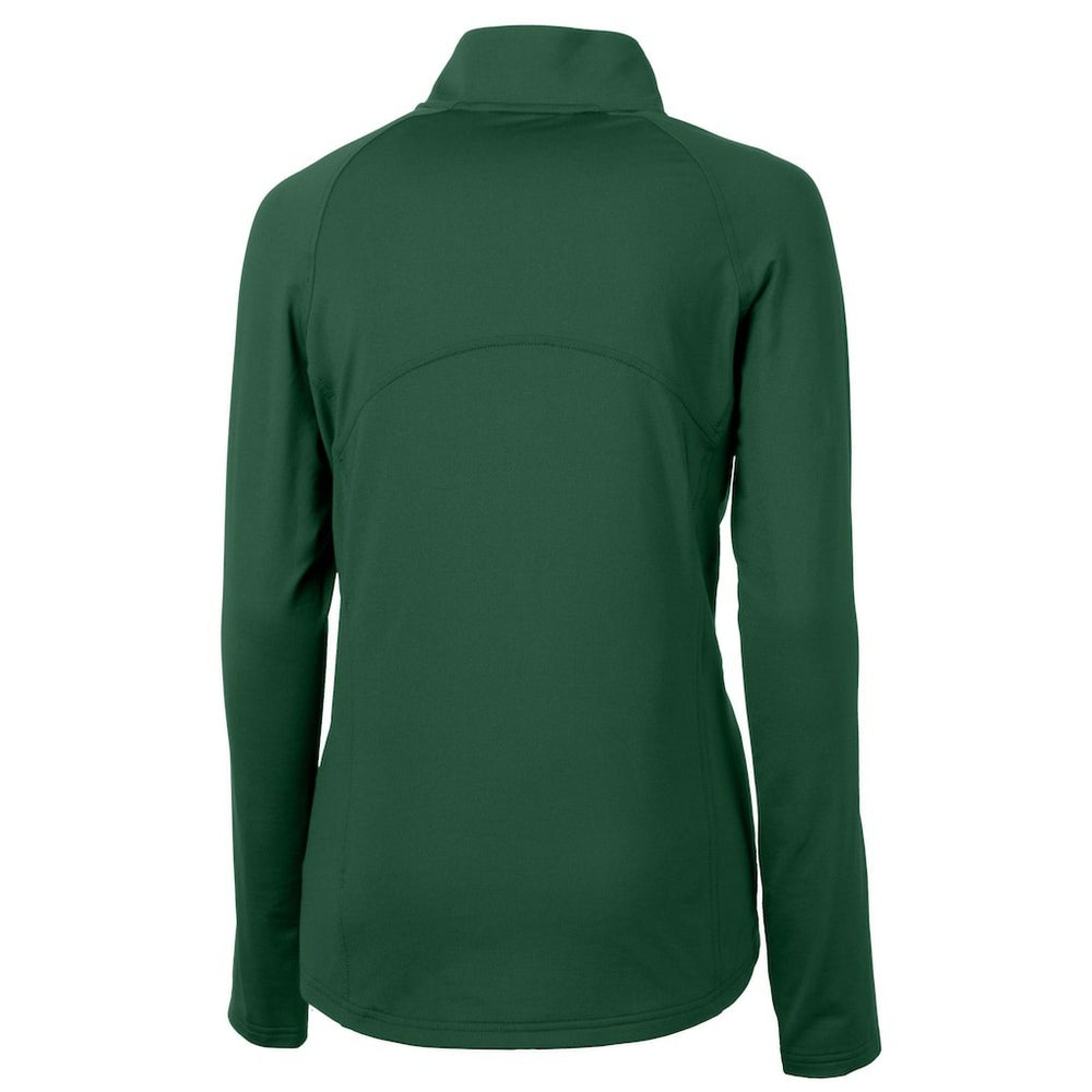 NFL Philadelphia Eagles Cutter & Buck Women's Gridiron Classics Logo Adapt Eco Knit Stretch Recycled Half-Zip Pullover Top