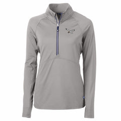 NFL Philadelphia Eagles Cutter & Buck Women's Gridiron Classics Logo Adapt Eco Knit Stretch Recycled Half-Zip Pullover Top