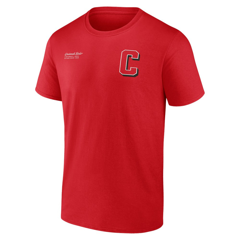 Cincinnati Reds Split Zone T-Shirt - Red