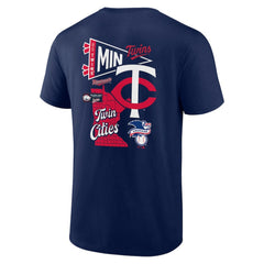 Minnesota Twins Split Zone T-Shirt - Navy