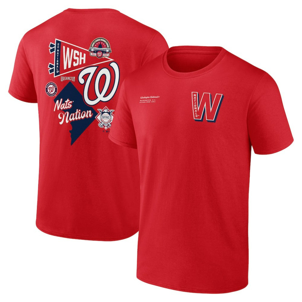 Washington Nationals Split Zone T-Shirt - Red