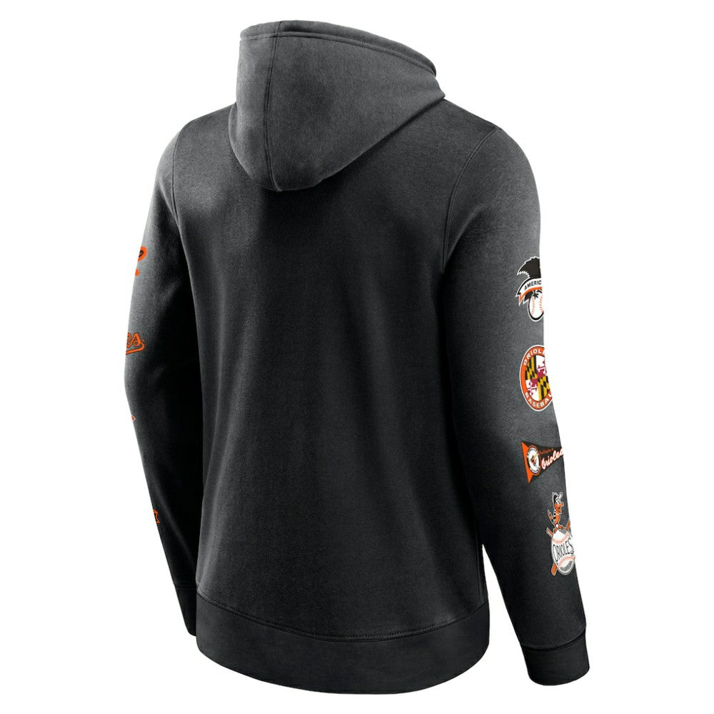 Baltimore Orioles Wild Winner Pullover Hoodie - Black