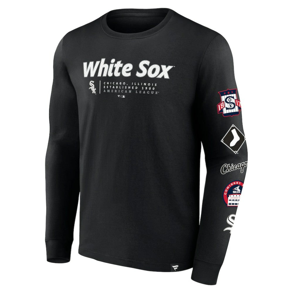 Chicago White Sox Strike the Goal Long Sleeve T-Shirt - Black