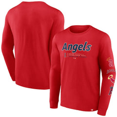 Los Angeles Angels Strike the Goal Long Sleeve T-Shirt - Red