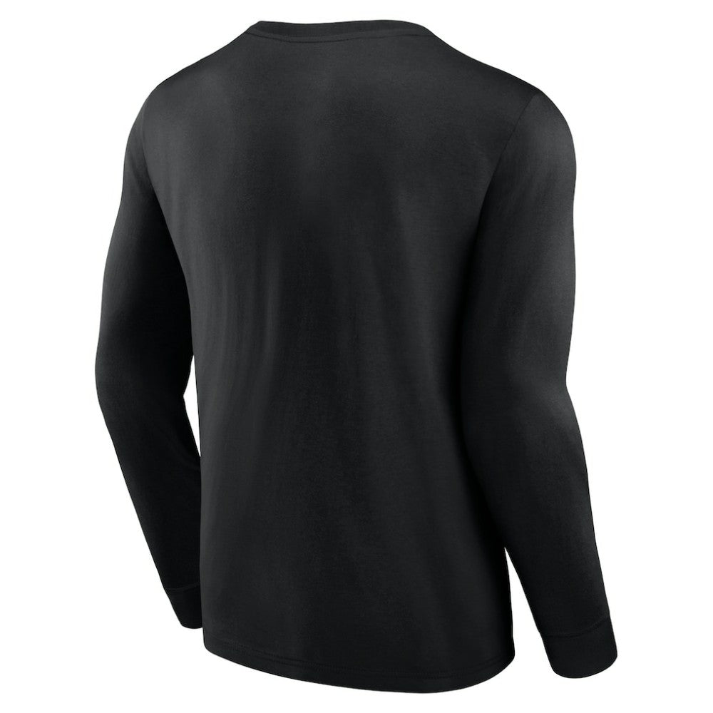 Miami Marlins Strike the Goal Long Sleeve T-Shirt - Black