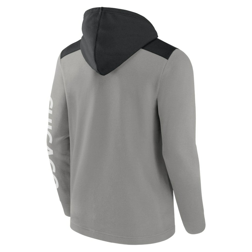 Chicago White Sox Ace Hoodie Full-Zip Sweatshirt - Gray/Black