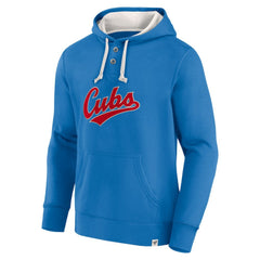 Chicago Cubs Royal Plan for Adversity Henley Fleece Pullover Hoodie