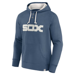 Chicago White Sox Navy Plan for Adversity Henley Fleece Pullover Hoodie
