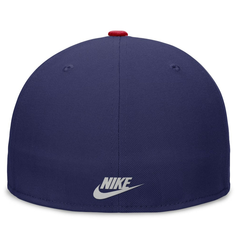 Atlanta Braves Rewind Cooperstown True Performance Fitted Hat - Royal/Red | Nike