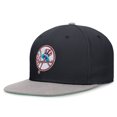 New York Yankees Rewind Cooperstown True Performance Fitted Hat - Navy/Gray | Nike