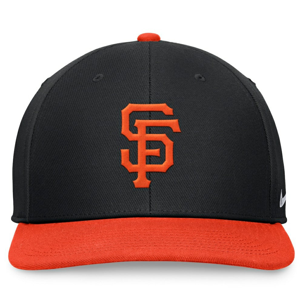 San Francisco Giants Two-Tone Snapback Hat - Black/Orange | Nike