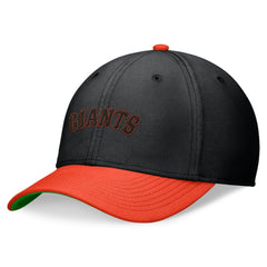 San Francisco Giants Cooperstown Collection Rewind Swooshflex Performance Hat - Black/Orange | Nike