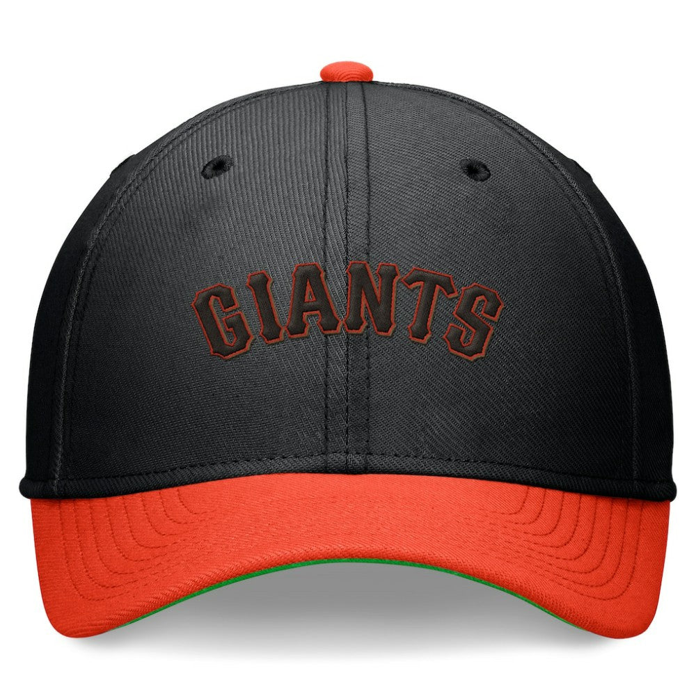 San Francisco Giants Cooperstown Collection Rewind Swooshflex Performance Hat - Black/Orange | Nike