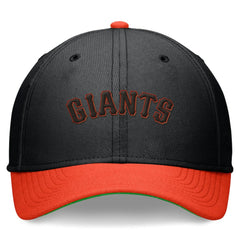 San Francisco Giants Cooperstown Collection Rewind Swooshflex Performance Hat - Black/Orange | Nike