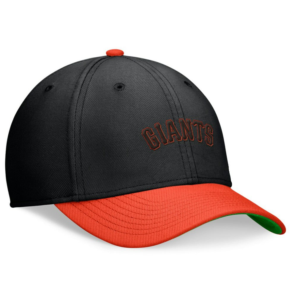 San Francisco Giants Cooperstown Collection Rewind Swooshflex Performance Hat - Black/Orange | Nike