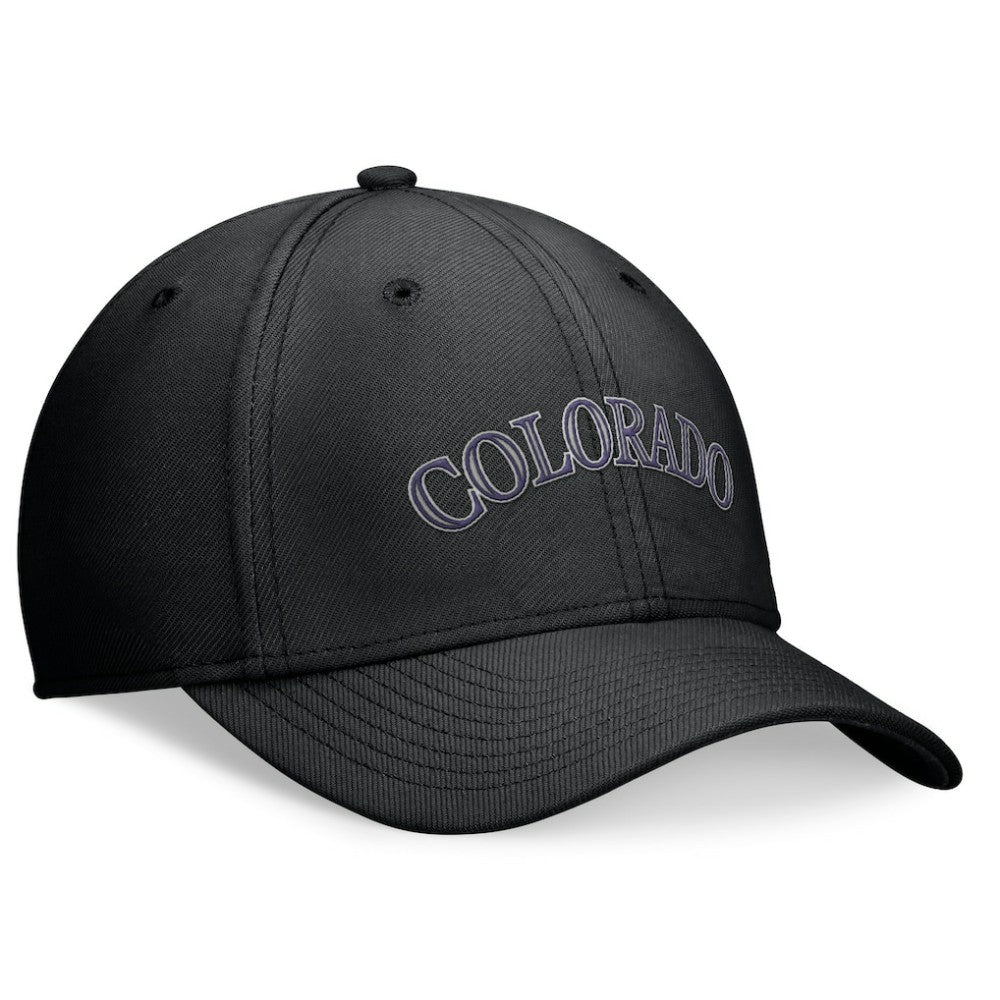 Colorado Rockies Performance Flex Hat - Black | Nike