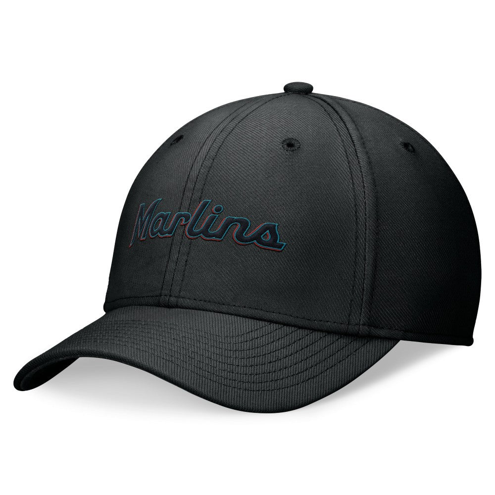 Miami Marlins Performance Flex Hat - Black | Nike
