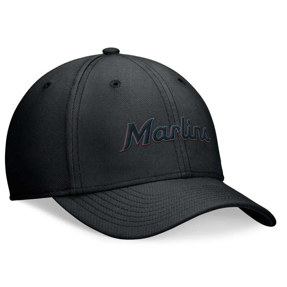 Miami Marlins Performance Flex Hat - Black | Nike