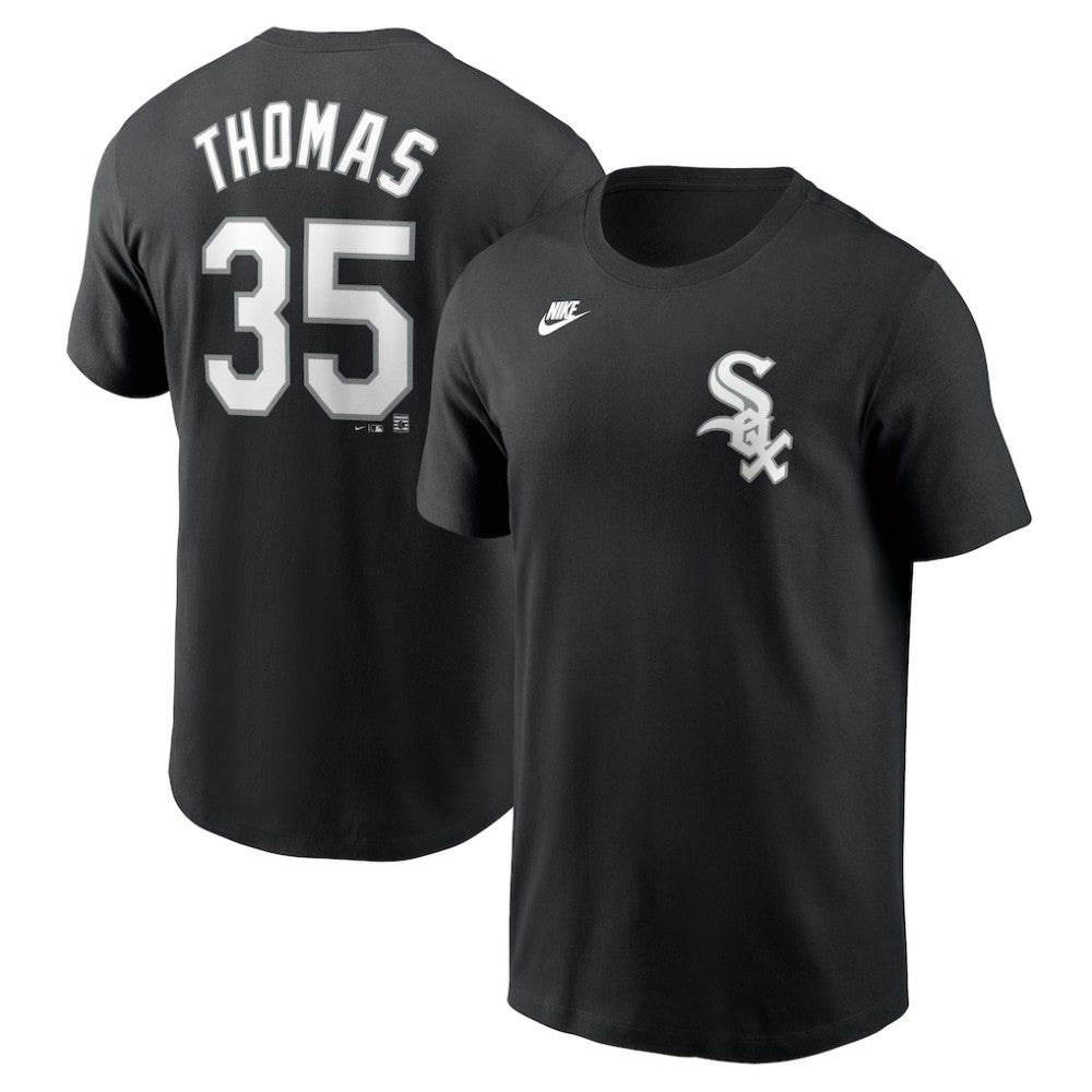 Frank Thomas Chicago White Sox Cooperstown Collection Fuse Name & Number T-Shirt - Black | Nike