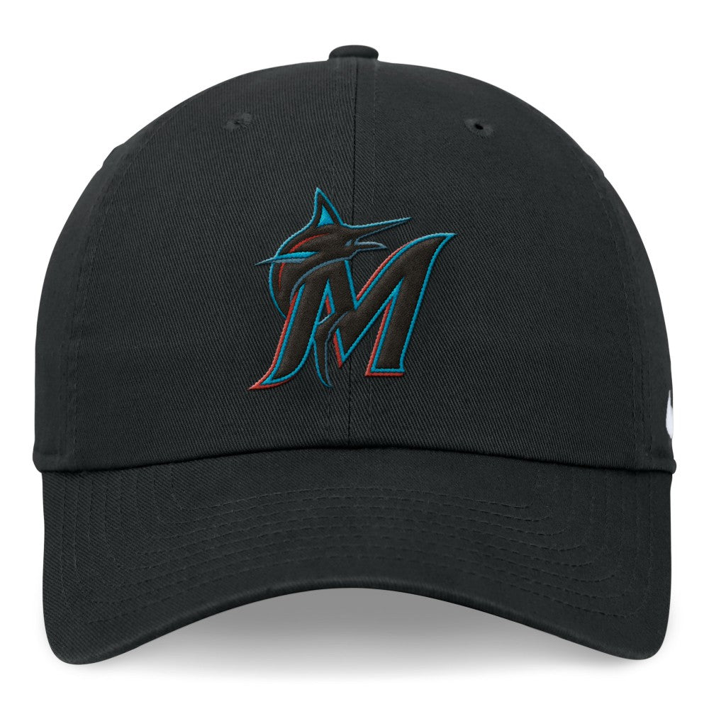 Miami Marlins Club Adjustable Hat - Black | Nike