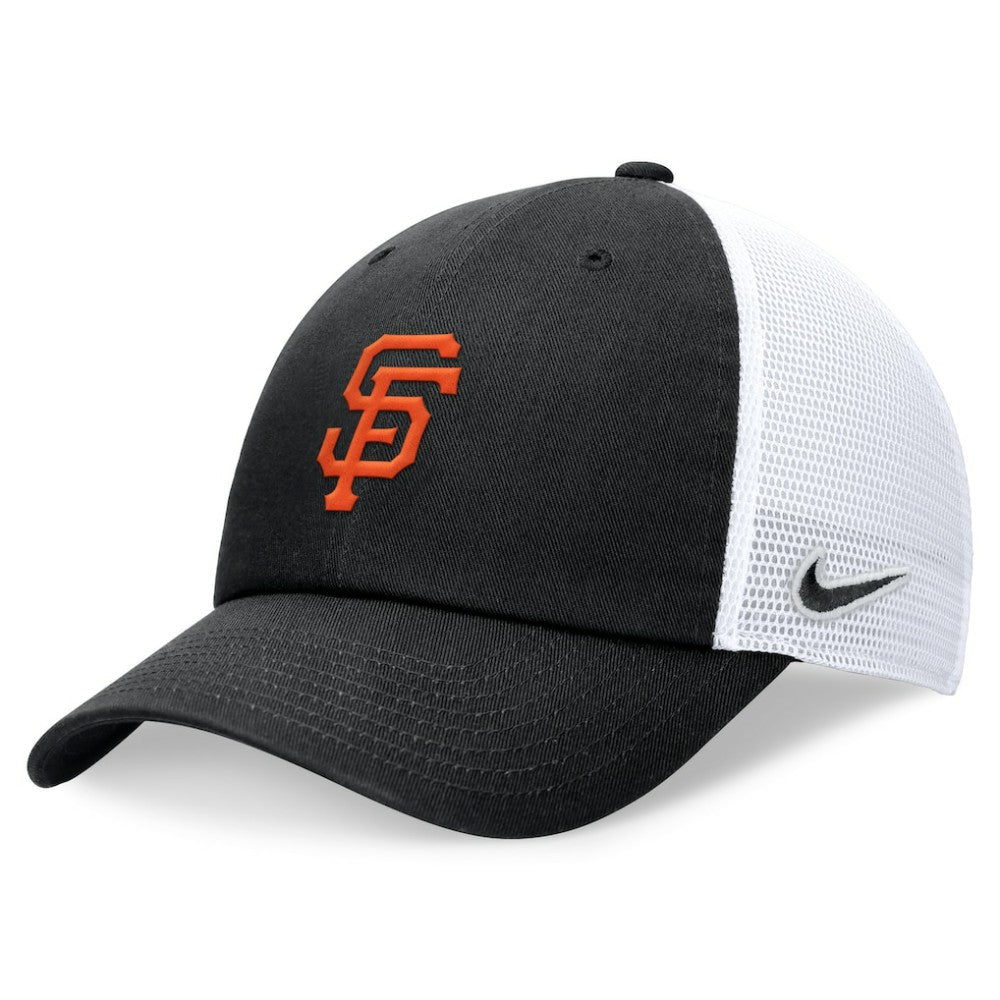 San Francisco Giants Club Trucker Adjustable Hat - Black | Nike