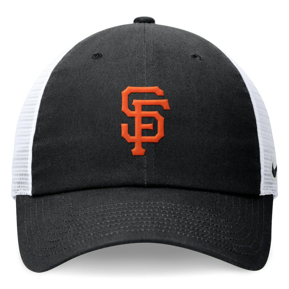 San Francisco Giants Club Trucker Adjustable Hat - Black | Nike