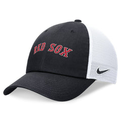 Boston Red Sox Wordmark Adjustable Trucker Hat - Navy | Nike