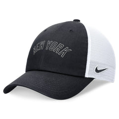 New York Yankees Wordmark Adjustable Trucker Hat - Navy | Nike