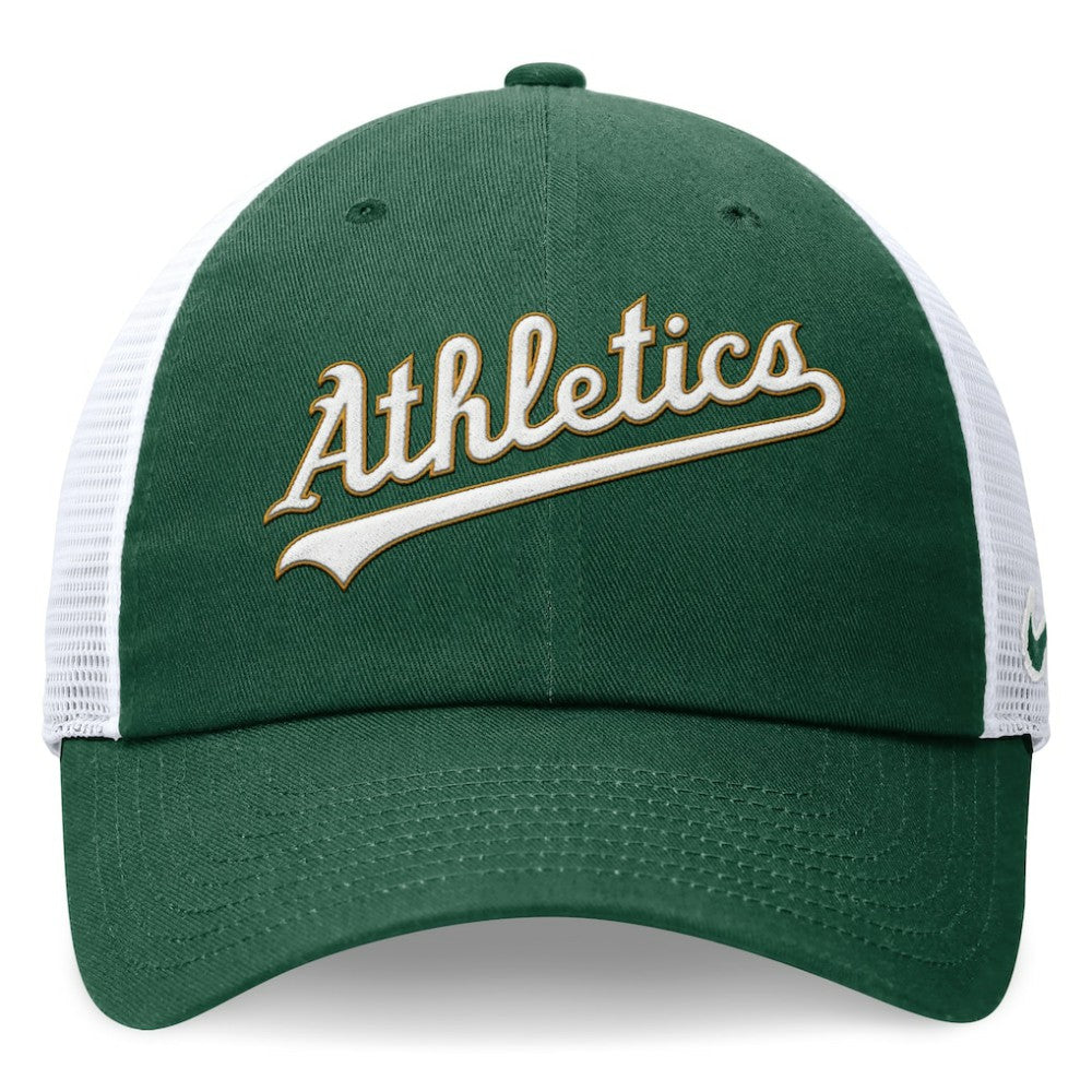 Athletics Wordmark Adjustable Trucker Hat - Green | Nike
