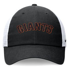San Francisco Giants Wordmark Adjustable Trucker Hat - Black | Nike